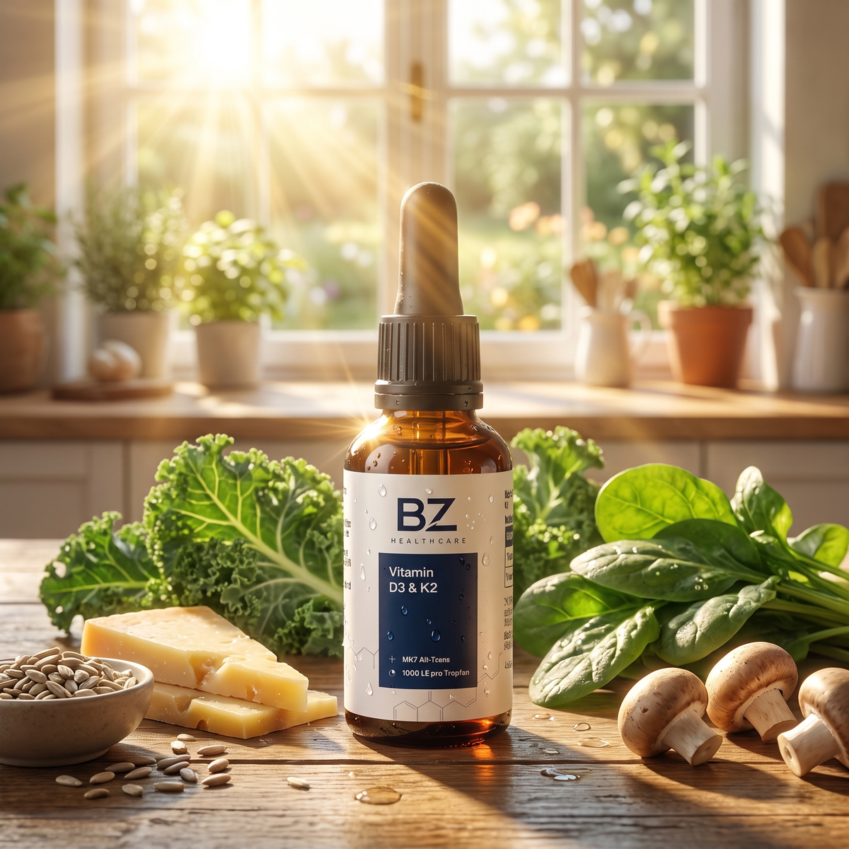Vitamin D3 + K2 - BZ HEALTHCARE
